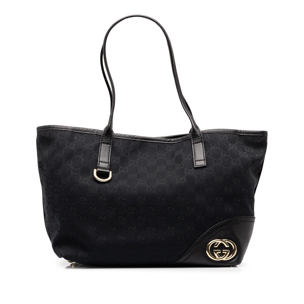 Pre-Loved Gucci GG Canvas New Britt Tote